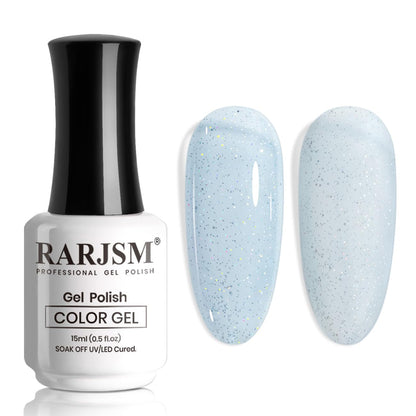Nude Hot Pink Iridescent Gel Nail Polish Sheer Bright Neon Pink Glitter Jelly Gel Polish Neutral Shimmery Summer Color Sparkle Rainbow Pigment Gel 15ml Soak off Cured Need for Home Salon DIY