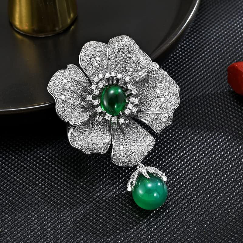 Brooches and Pins for Women Fashion Flower Brooches for Women Elegant Broches Costume Jewelry Brooch Lady Pins Christmas Holiday