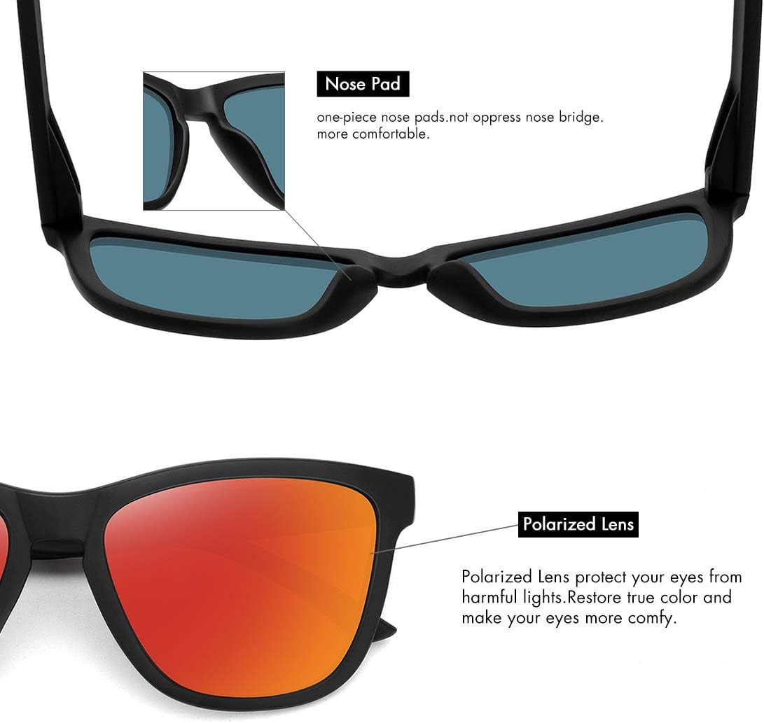 Polarized Sunglasses for Women Men Classic Retro Designer Style