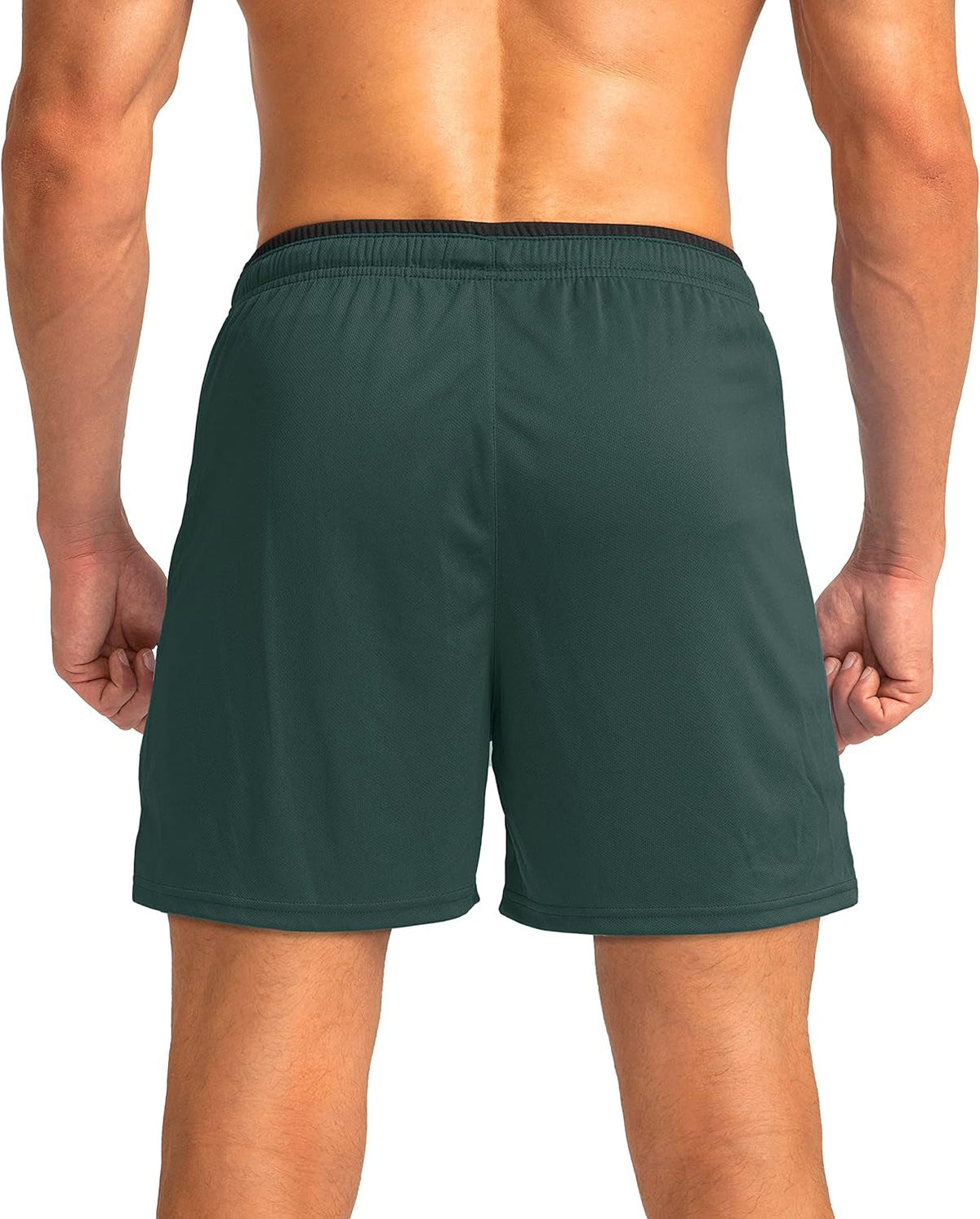 Men'S Running Shorts with Zipper Pockets Quick Dry Gym Athletic Workout 5" Shorts for Men