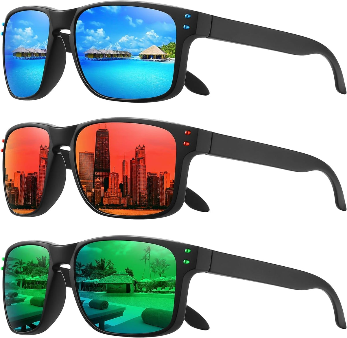 Polarized Sunglasses for Men Women Sports Driving Fishing Glasses UV400 Protection
