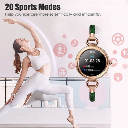 2022 EIGIIS Fashion Smart Watch Full Touch Luxury Smartwatch Women Health Monitor Multi-sports Modes Fitness Bracelet For Ladies