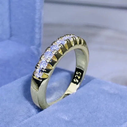 Luxury Womens Ring White Sapphire Wedding Band Engagement Diamond Ring Fine Jewelry Christmas Gift Size:6 7 8 9 10 ( 11 Colors ）
