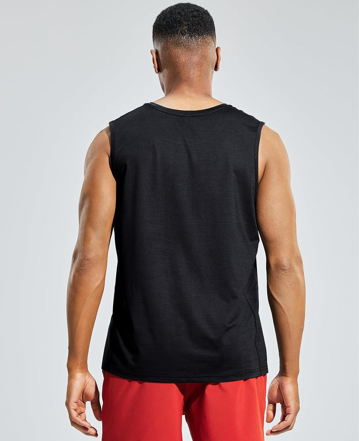 Men’S Sleeveless Tank Top Dry Fit Workout Muscle Tee Shirt for Running Athletic Gym Sports Training, Moisture Wicking