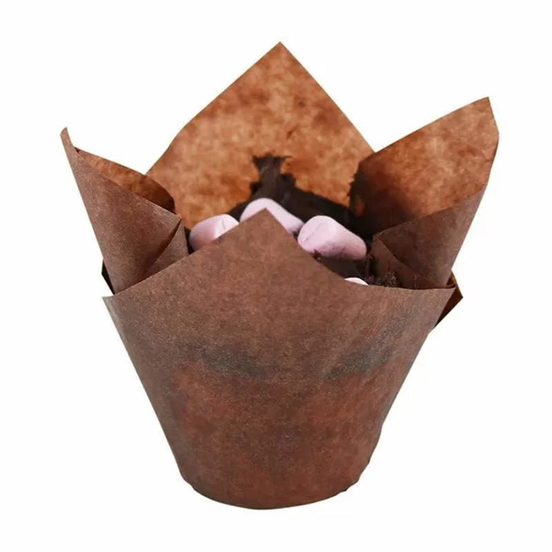 50pcs Cupcake Muffin Liners Baking Cup Holders Wrappers for Wedding Birthday Christmas Baby Shower Parties
