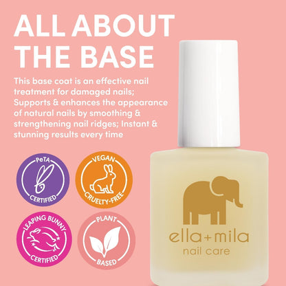 "All about the Base - Coat Nail Polish - Long-Lasting Ridge Filler Base Coat - Nail Care That Helps Smooth & Fill Natural Nails (0.45 Fl Oz)