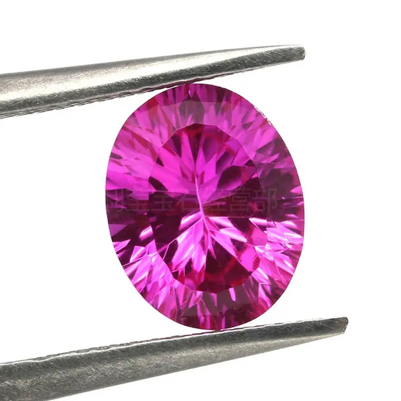 Brilliant Cut AAAAA Red Pink Ruby Pink Sapphire Oval Cut For Making Jewelry Rings