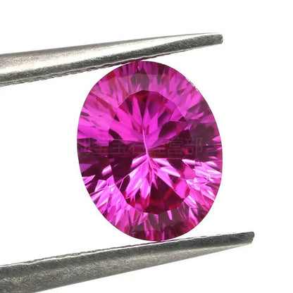 Brilliant Cut AAAAA Red Pink Ruby Pink Sapphire Oval Cut For Making Jewelry Rings