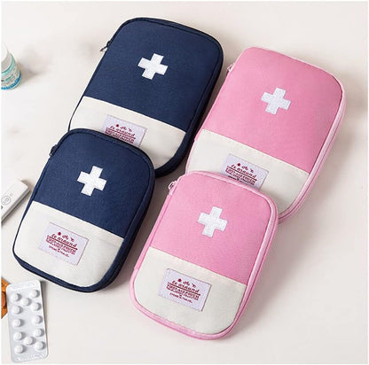 Empty First Aid Bag, Small Portable Empty First Aid Kit Bag Waterproof Travel Medicine Bag for Emergency, Lightweight Medical Storage Bag Compact First Aid Pouch for Outdoor Camping Hiking