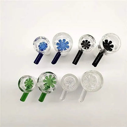 Men's Glass Bowl Piece Snowflake Diamond Glass Bowl Pipe Bowl Hay Tobacco Glass Waterpipe Folk Rig Smoking Accessories