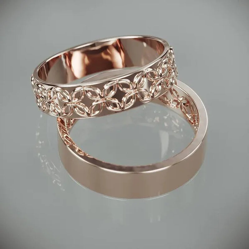 2Pcs Fashion Exquisite 925 Sterling Silver Engagement Wedding Love Set Ring Size 6-10