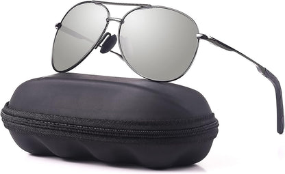 Aviator Sunglasses for Men Polarized Women UV Protection Lightweight Driving Fishing Sports Mens Sunglasses MX208