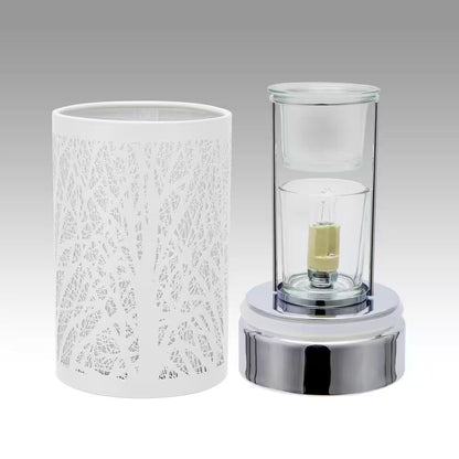 White Style Forest Touch Lamp Essential Oil Diffuser and Wax Warmer