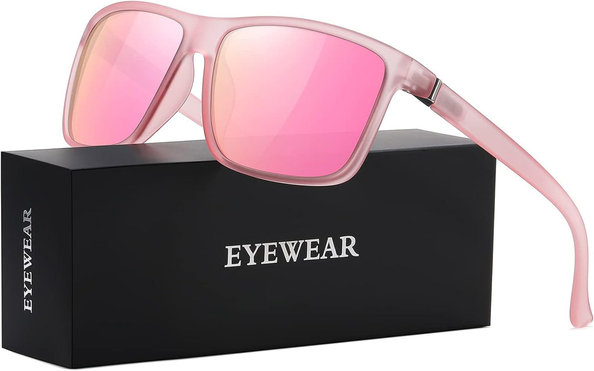 Sunglasses Men Polarized Sunglasses for Mens and Womens,Black Retro Sun Glasses Driving Fishing UV400 Protection