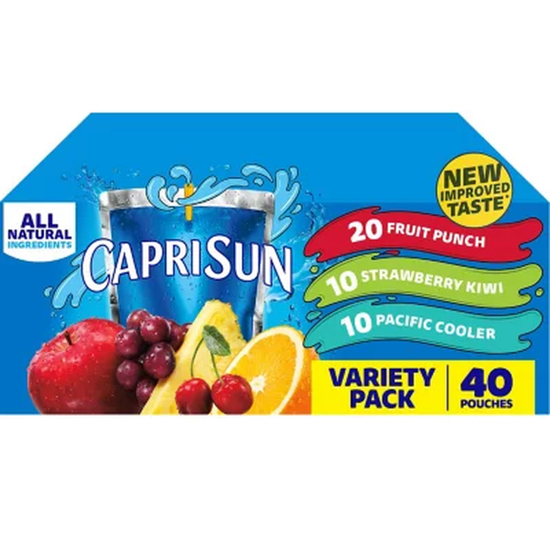 Capri Sun Variety Pack 6 Fl. Oz. Pouches, 40 Pk.