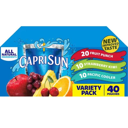 Capri Sun Variety Pack 6 Fl. Oz. Pouches, 40 Pk.