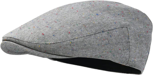 Men'S Cotton Ivy Gatsby Newsboy Hat Summer Driving Scally Cap Thin