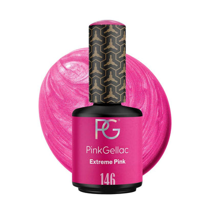 Neon Pink Gel Nail Polish 0.5 oz - Gel Nail Color Ruby Pink - Stunning Pink Nail Gel Polish with a Creamy Finish - Gel Color for Nail Art - UV Polish Made in the Netherlands