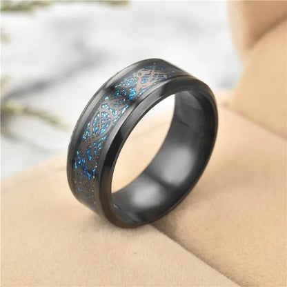 2PCS Fashion Blue Sapphire Couple Rings Diamond Rings Heart Shape Blue Sapphire Engagement Wedding Rings Set