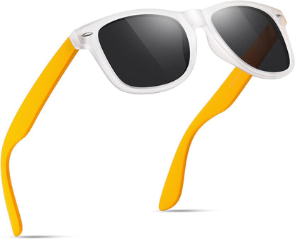 Sunglasses Men Polarized Sunglasses for Mens and Womens,Black Retro Sun Glasses Driving Fishing UV Protection