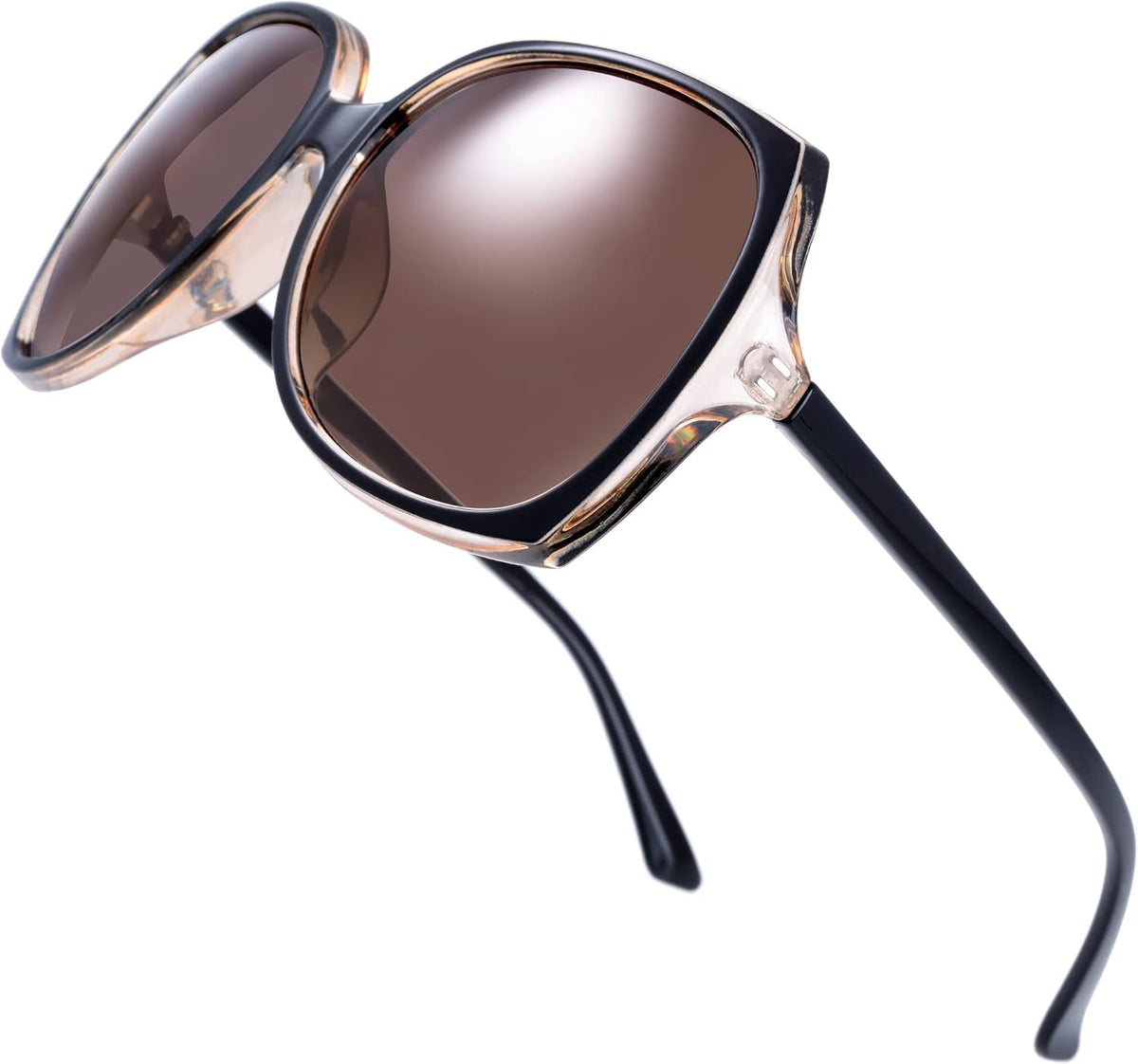 Women's Oversized Square Jackie O Cat Eye Hybrid Butterfly Fashion Sunglasses - Exquisite Packaging
