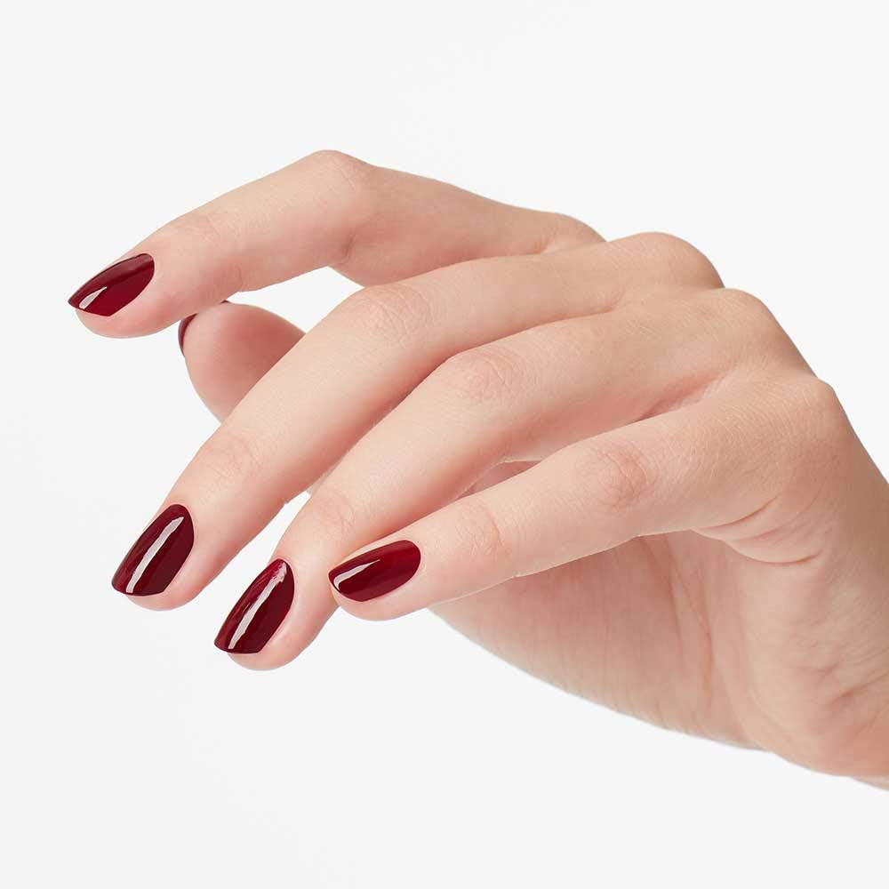 OPI Nail Lacquer, Got the Blues for Red, Red Nail Polish, 0.5 Fl Oz