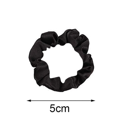 12Pcs Satin Hair Scrunchies, Black Scrunchies Hair Ties Elastic Hair Bands Ponytail Holder Hair Accessories Teen Girl Gifts Trendy Stuff