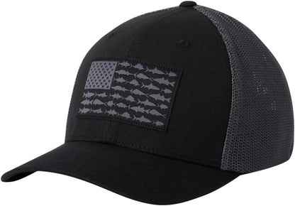Unisex Adult PFG Fish Flag Mesh Ball Cap