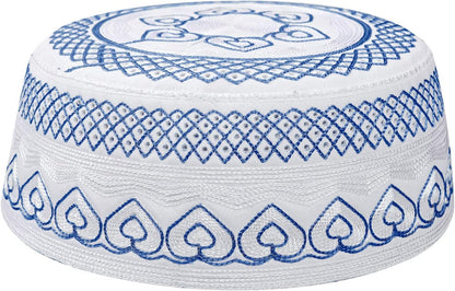 Men Muslim Prayer Kufi Hat Prayer Headwear Cap Islamic Beanie Skull Cap Embroidery Kofia Topi Sun Hat