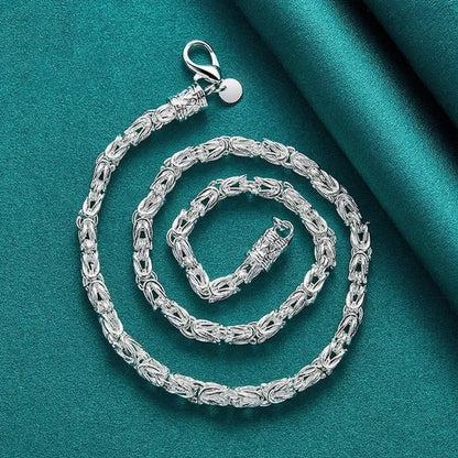 925 Sterling Silver Dragon Head Chain Necklace for Woman Wedding Party Engagement Jewelry Gift