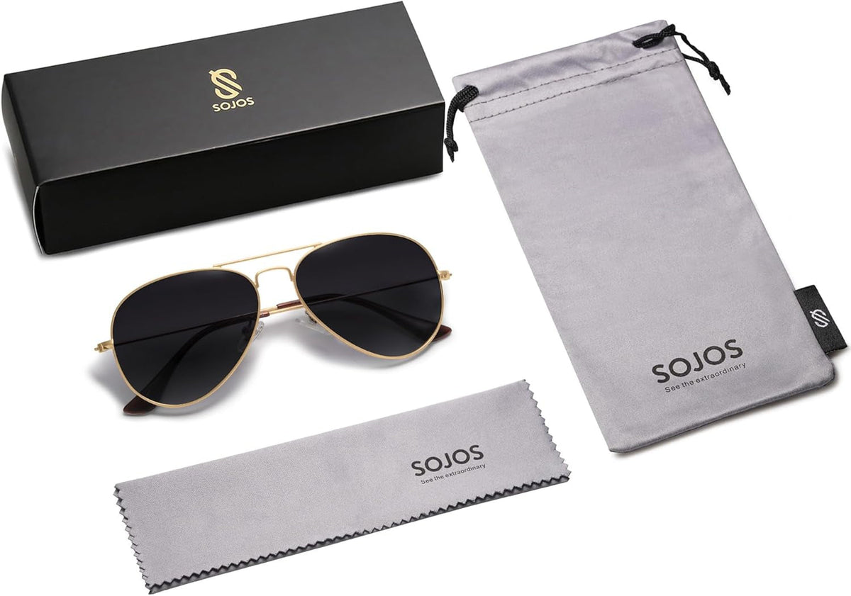 Classic Aviator Polarized Sunglasses for Men Women Vintage Retro Style