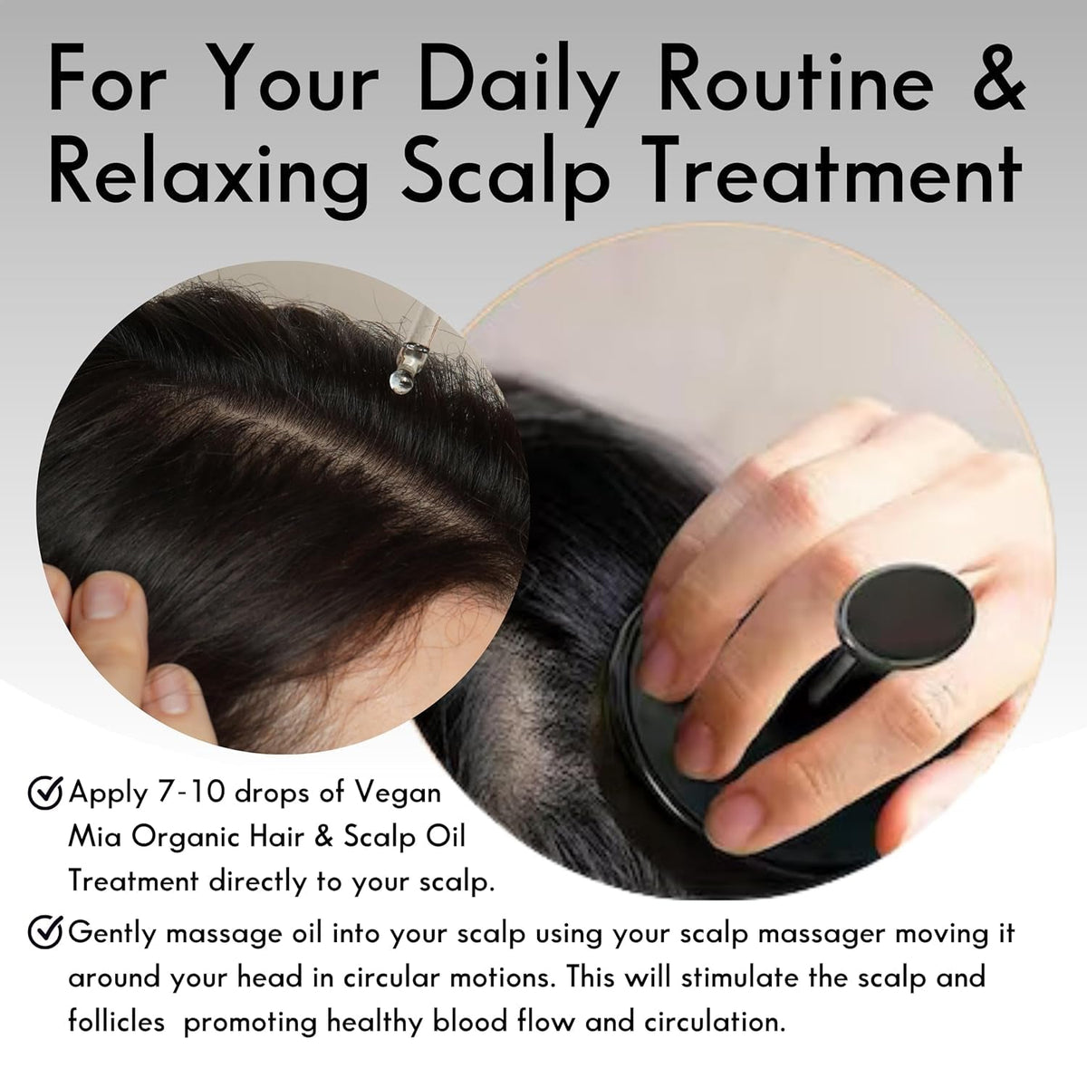 USDA Organic Rosemary Oil for Hair Growth with Castor Oil & More - Scalp Oil Treatment & Intense Nourishment to Get Healthier, Thicker & Shiny Hair Naturally, 1 Fl Oz Bottle