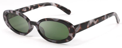 Retro Oval Sunglasses for Women Men Fashion Small Frame Sun Glasses 90s Style Driving Glasses UV400 Protection