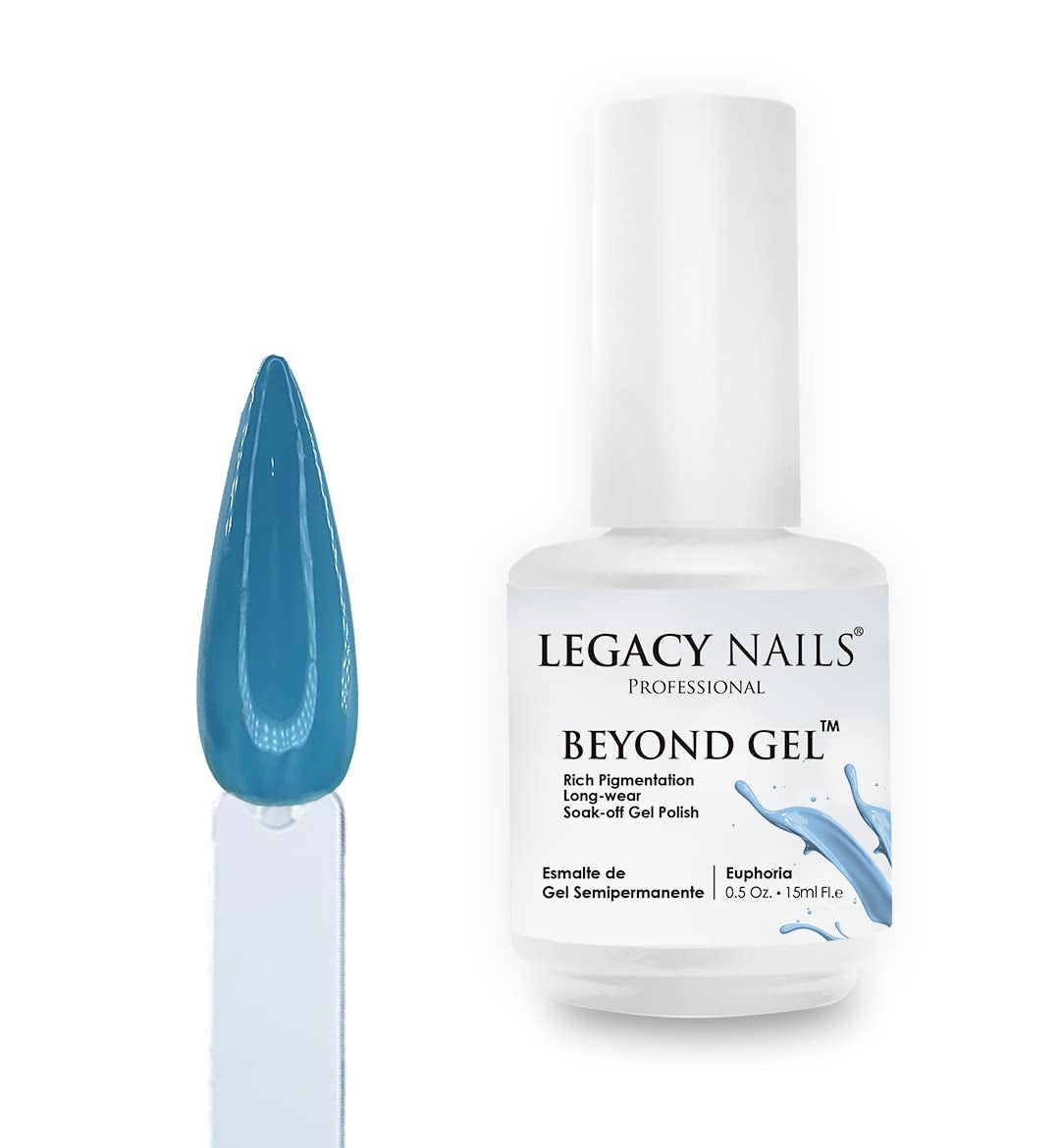 Professional Beyond Gel Soak-Off Nail Gel Polish Full Coverage Highly Pigmented Gel Nail Polish (BEYOND GEL - BEIGE 1/2 OZ)
