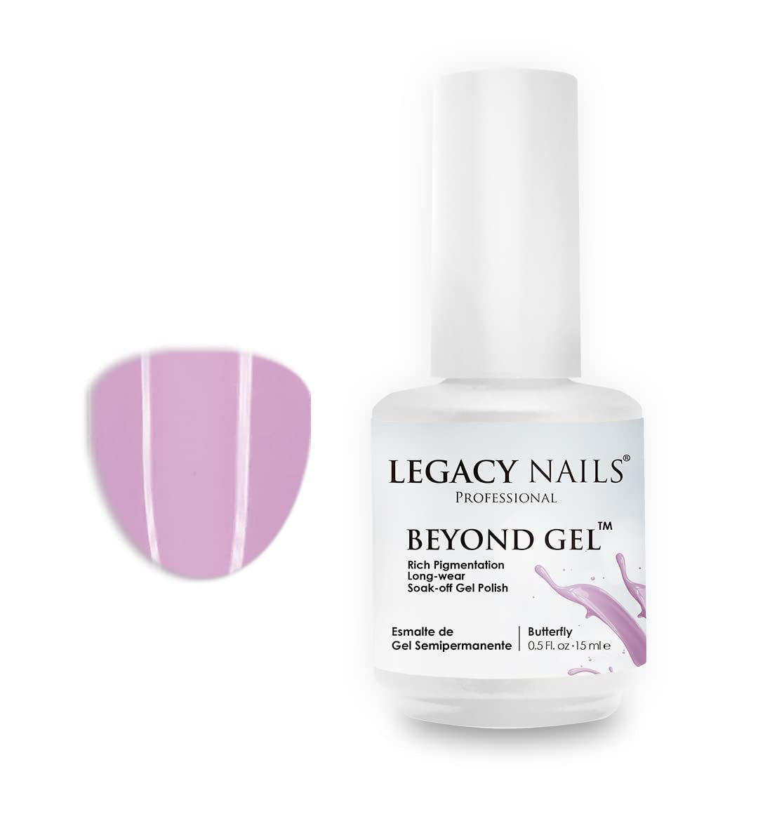 Professional Beyond Gel Soak-Off Nail Gel Polish Full Coverage Highly Pigmented Gel Nail Polish (BEYOND GEL - NATURAL 1/2 OZ)