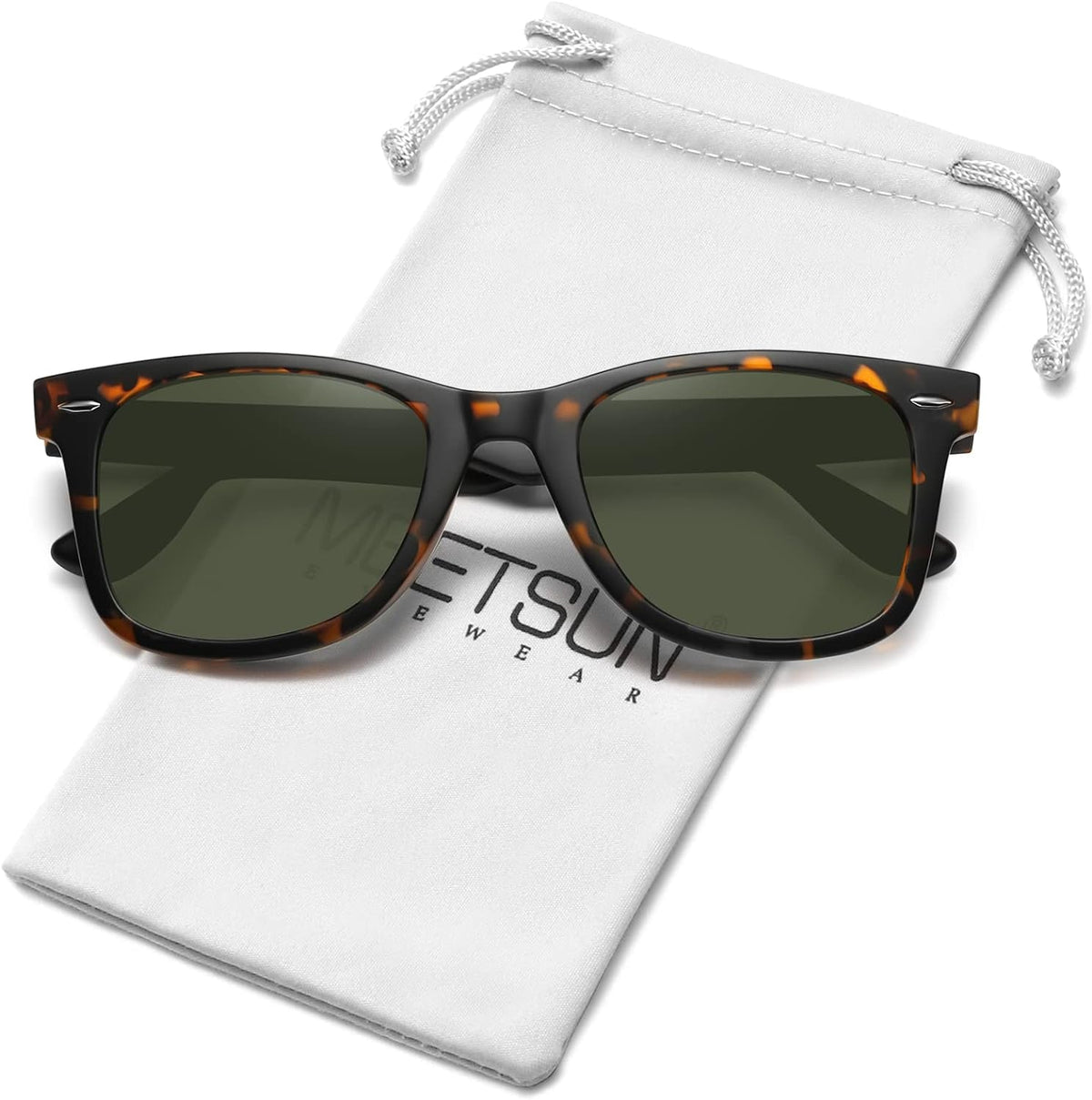 Polarized Sunglasses for Women Men Classic Retro Square Frame Driving Trendy Sun Glasses UV Protection
