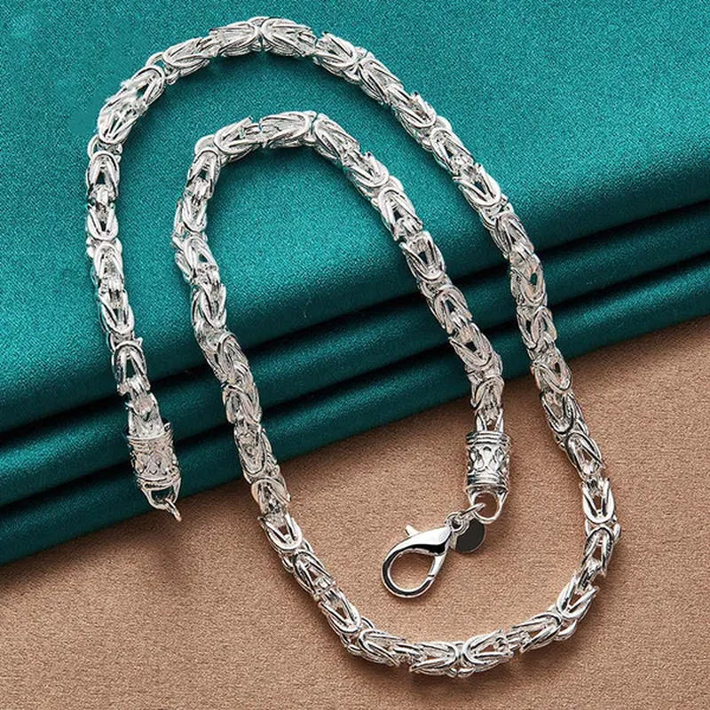 925 Sterling Silver Dragon Head Chain Necklace for Woman Wedding Party Engagement Jewelry Gift