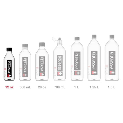 ; Ionized Alkaline Bottled Water; 99.9% Pure; 9.5 Ph or Higher; Consistent Quality in Every BPA and Phthalate-Free Bottle; 12 Fl Oz (Pack of 12)