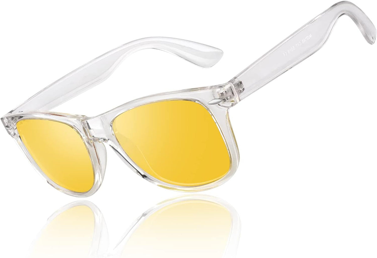 Polarized Sunglasses for Men Driving Sun glasses Shades 80's Retro Style Design Square