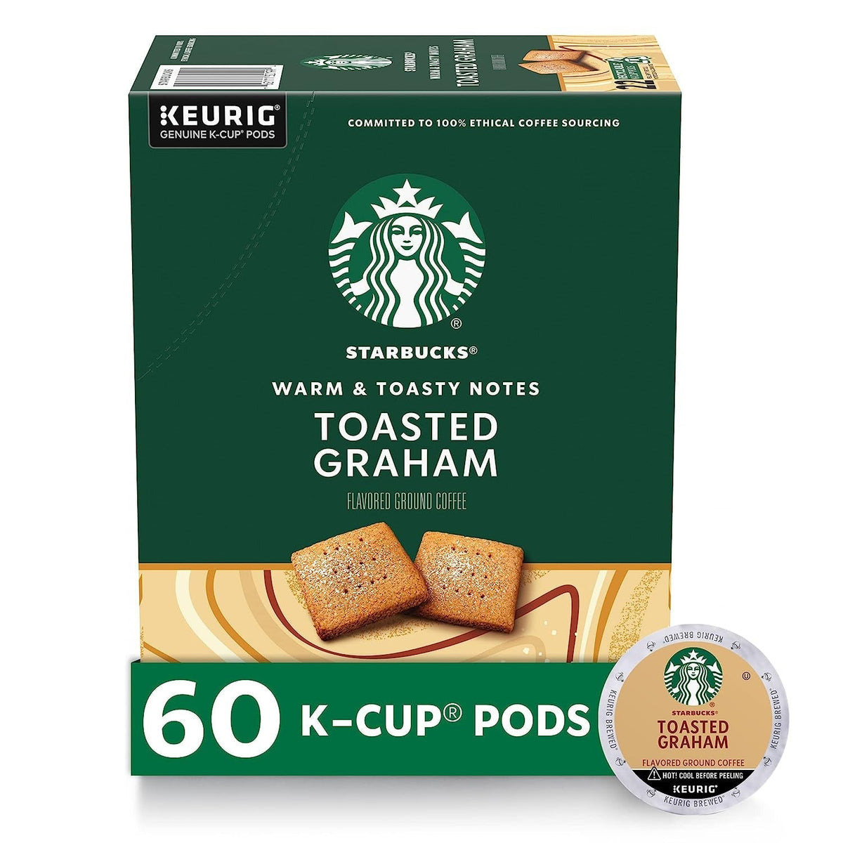 K-Cup Coffee Pods, Medium Roast Coffee, Pike Place Roast for Keurig Brewers, 100% Arabica, 6 boxes (60 pods total)