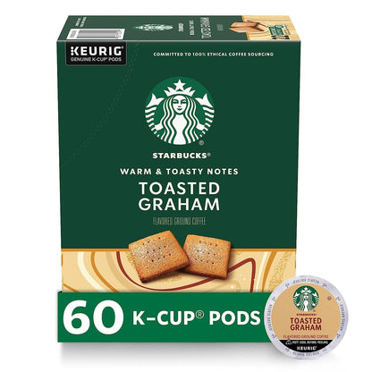 K-Cup Coffee Pods, Medium Roast Coffee, Pike Place Roast for Keurig Brewers, 100% Arabica, 6 boxes (60 pods total)