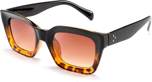 Classic Women Sunglasses Fashion Thick Square Sun Glasses Chunky Frame UV400 B2471