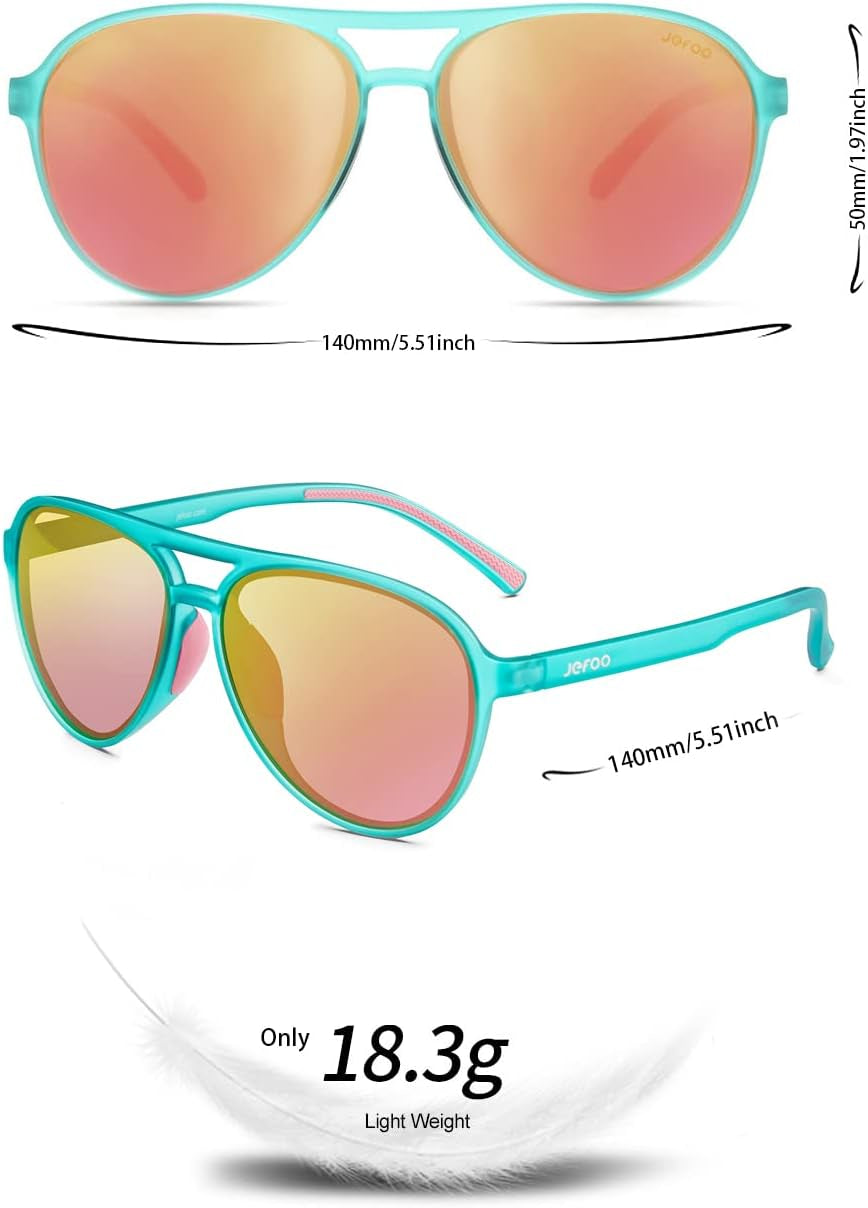 Polarized Aviator Sunglasses for Women Men Retro Trendy Sports Sunglasses for Outdoor UV400 Protection