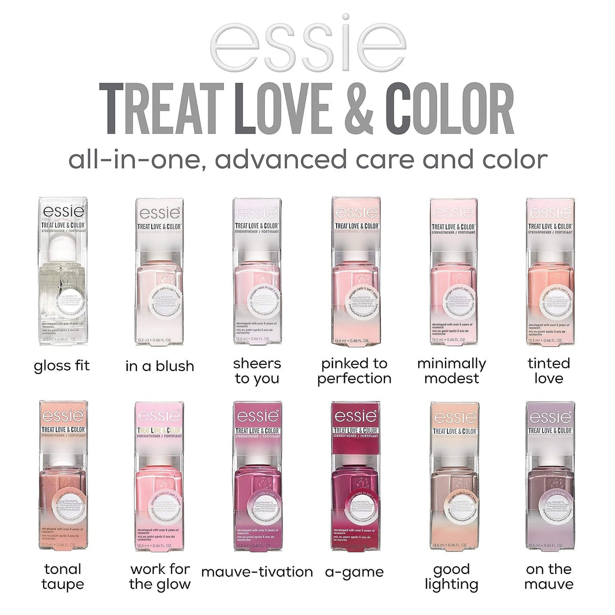 Treat Love & Color Nail Polish For Normal To Dry/Brittle Nails, Got It Golding On, 0.46 fl. oz.