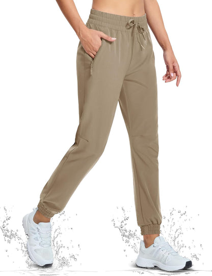 Women'S Hiking Pants Lightweight Quick Dry Water Resistant Athletic Running Joggers with Pockets Outdoor Travel
