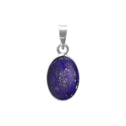 Lapis Lazuli Stone 925 Sterling Silver Pendant for Women Girls Gift, Natural Gemstone Pendant Necklace, Handmade Jewellery Pendant, Solitaire Pendant Christmas Gift