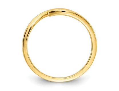 1/12 Carat (ctw) Natural Ruby Promise Ring Band in 14K Yellow Gold