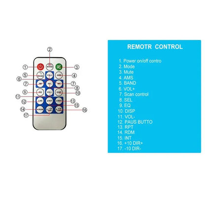 1DIN In-Dash Carradios Stereo Remote Control Digital Bluetooth Audio Music Stereo 12V Car Radio MP3 Player