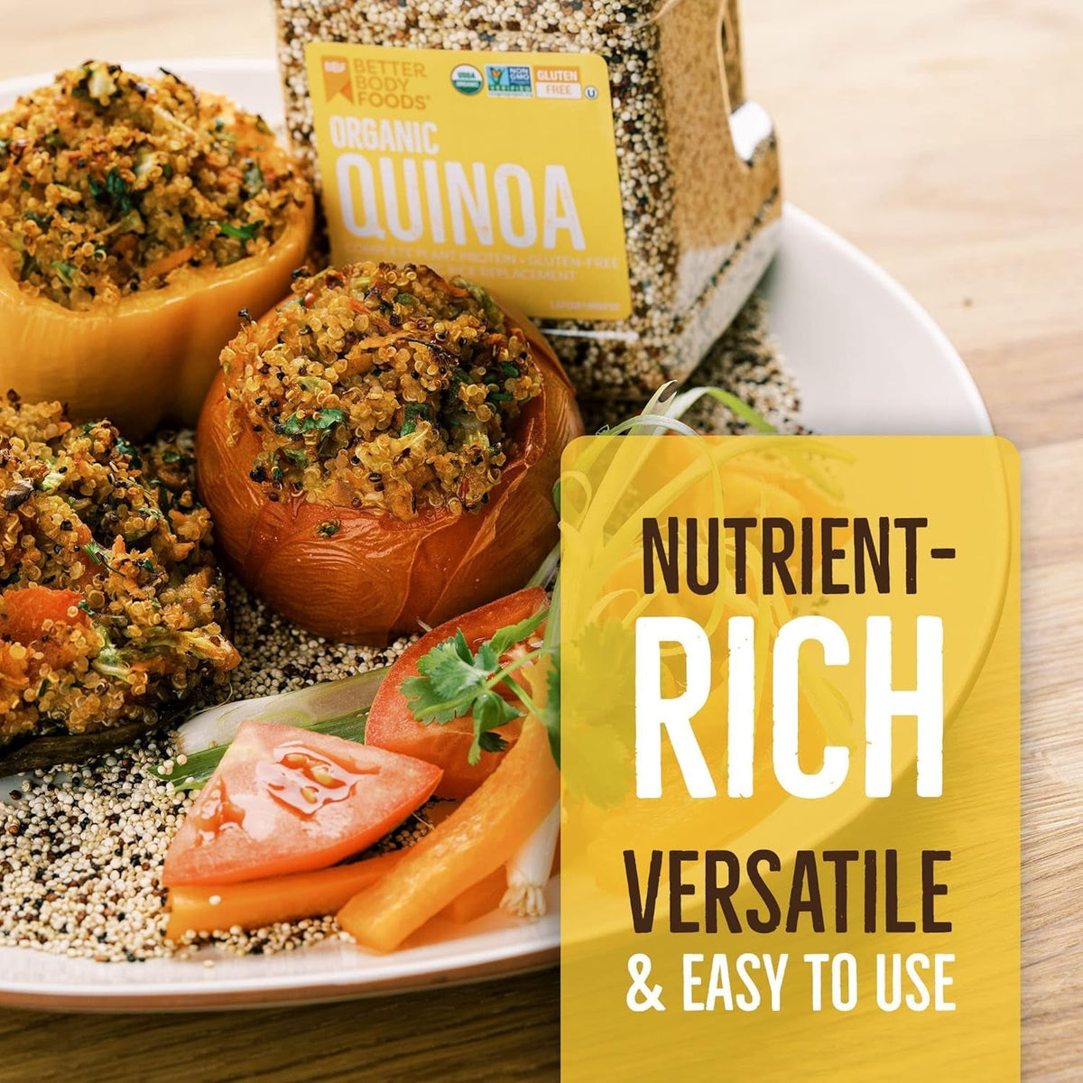 Organic Quinoa, Vegan, Gluten Free, Low Glycemic Rice Replacement, 24 Ounce