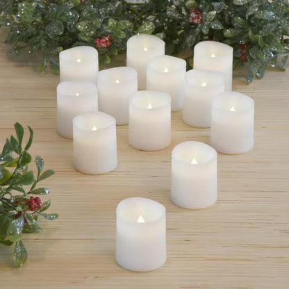 1.5 In. Warm White Votive LED Candle (Set of 12)